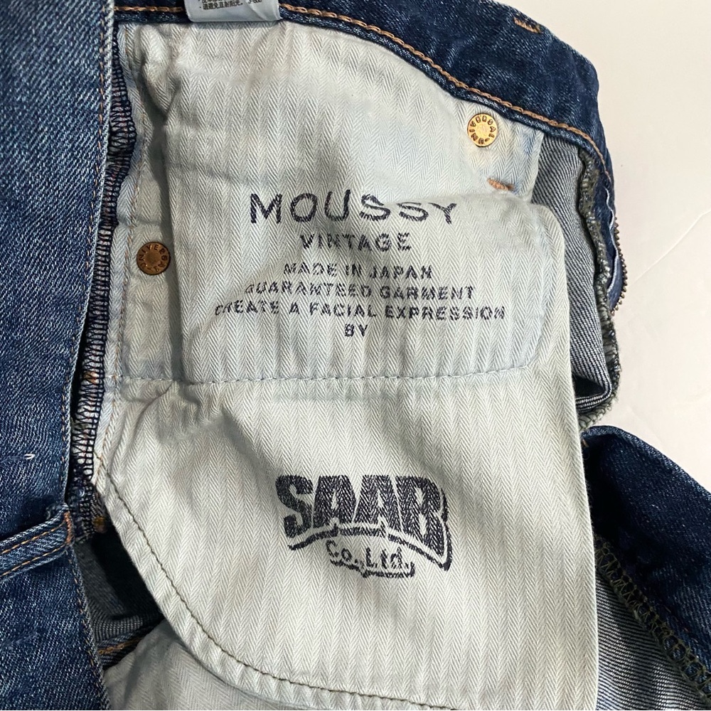 Moussy Vintage Tyrone Stretch Skinny Jeans Size 29 Medium Dark Wash - Picture 15 of 16